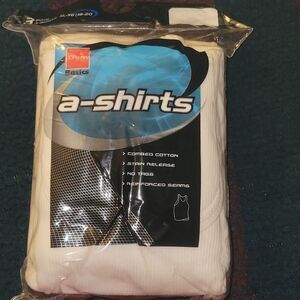 3 PACK BOYS SIZE XL 18-20 WHITE A SHIRTS.